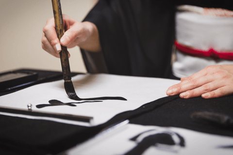 Kyoto: FUN Calligraphy Experience – Launch Special! Private Authentic Shodo Experience near Ninnaji Temple