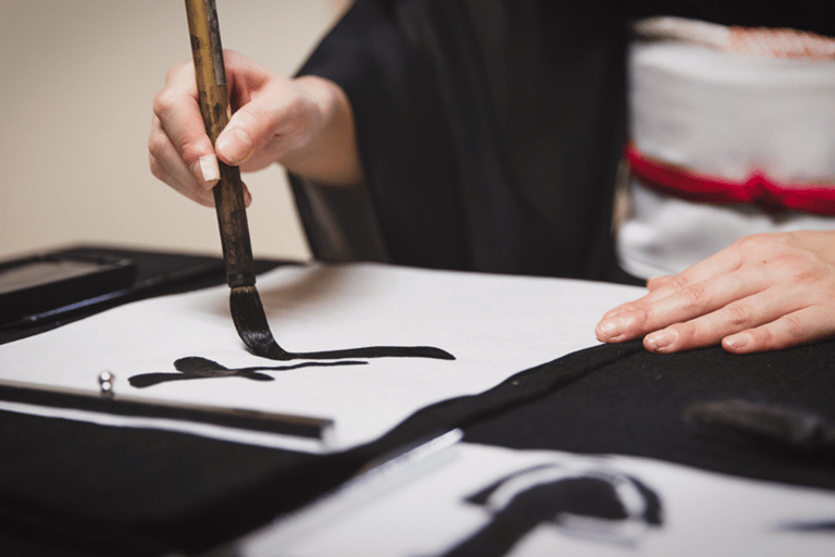 Kyoto: FUN Calligraphy Experience – Launch Special! Private Authentic Shodo Experience near Ninnaji Temple