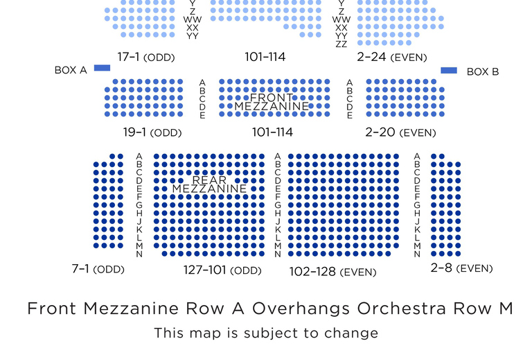 Ciudad de Nueva York: La Muerte se convierte en Ella el Musical Broadway Ticket de entradaAsientos traseros de orquesta/laterales de orquesta