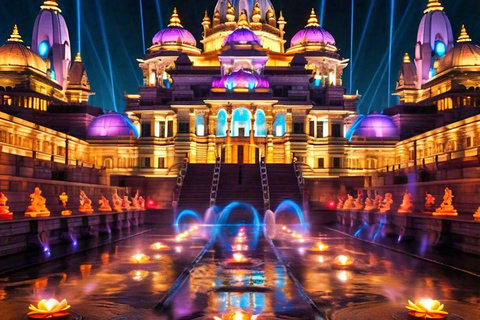 New Delhi: Akshardham Exhibition. Water and Light Show Tour