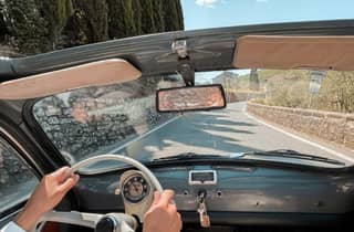 Von Siena aus: Tagestour in einem Fiat 500 mit Weinkeller