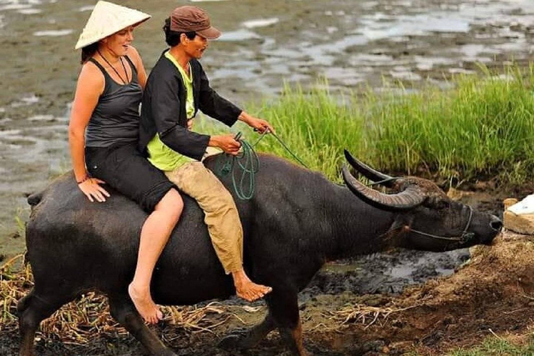 Hoi An Wet Rice Farming Tour-Basket Boat Tour Fishing-Lunch Hoi An Buffaloes Riding with Local Farmer