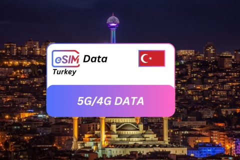Ankara: Turkey Seamless eSIM Roaming Data Plan for Travelers 5GB /30 Days