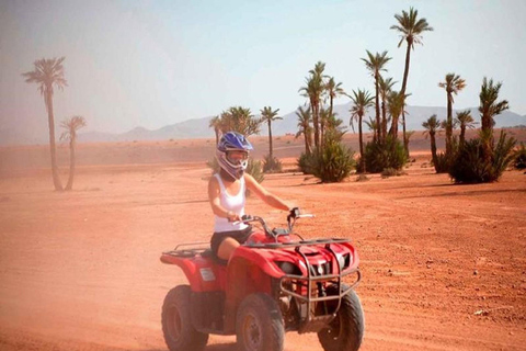 Marrakech Palmeraie: tour in quad con pausa tèMarrakech: tour in quad nel deserto e nella Palmeraie con trasferimento