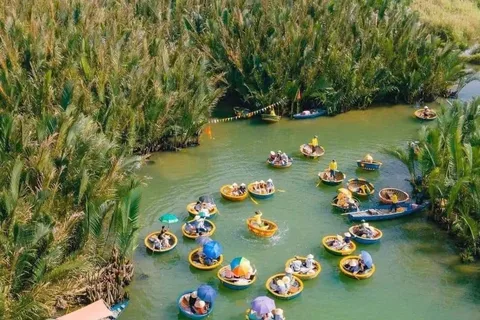 Hoi An : Tour por Cam Thanh en barco con cesta de bambú