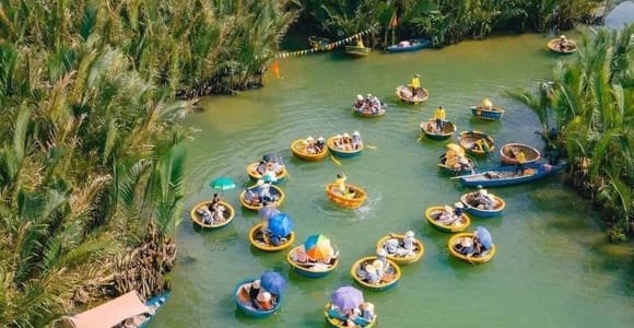 Cam Thanh Coconut Basket Boat Experience from Hoi An/Da Nang
