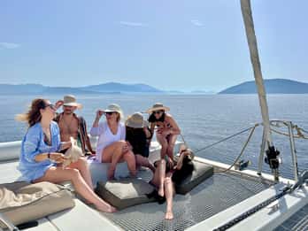 Nafplio: Catamaran half day private cruise