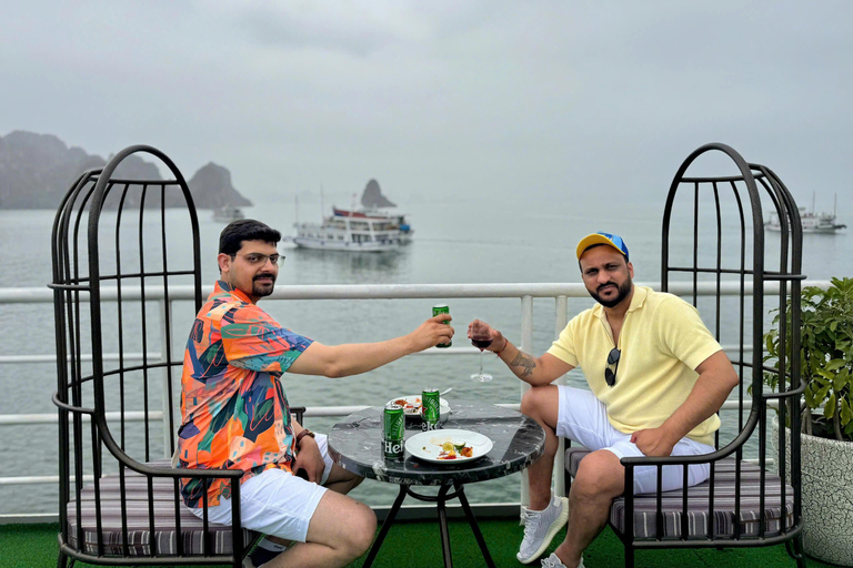 5-Star Ha Long Day Cruise with Jacuzzi, Lunch & Free Drink Day Cruise With Meal