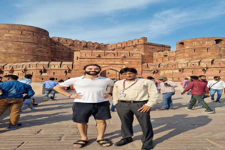 Au départ de Delhi : visite guidée d'une journée du Fort et du Taj Mahal