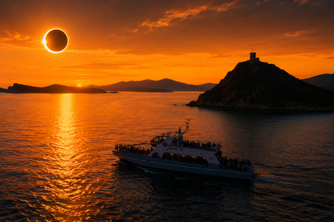 August 12th Eclipse at the Sanguinaires Islands: Sunset Cruise DEPARTURE FROM AJACCIO