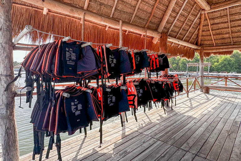 Cancun: Mayan Jungle Tour with Speedboat & Snacks Cancun: Mayan Jungle Tour with Speedboat & Snack w/ Transfer