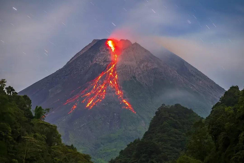 Merapi Sunrise & Lava Viewpoint Hiking Tour Private Tour Merapi Lava Flow viewpoint from Arum sari