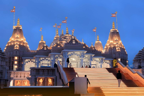 Depuis Dubaï : Visite du temple hindou BAPS et de la mosquée Sheikh Zayed