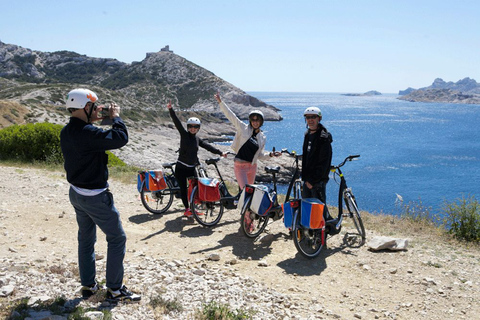 Marseille: Calanques Shore Excursion Electric Bike Day Tour Spanish speaking guide