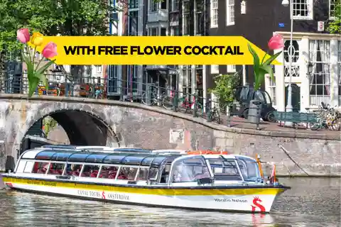 Amesterdão: Destaques do cruzeiro pelo canal com cocktail de flores
