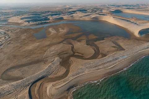 Doha: Inland Sea Desert Safari with Sunset & Sunrise Views Private Tour