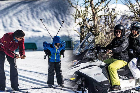 Bariloche: Nordic Ski Lesson + Snowmobile for 2 at Cerro Otto