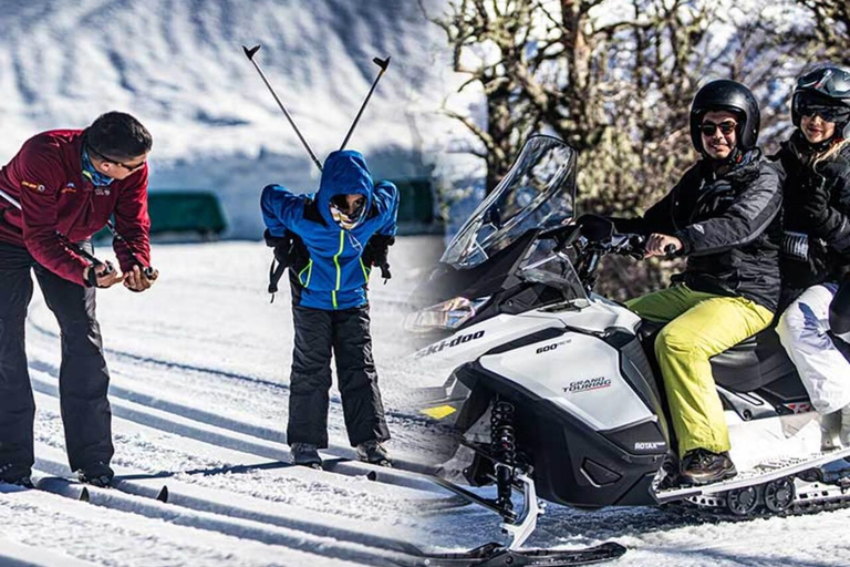 Bariloche: Nordic Ski Lesson + Snowmobile for 2 at Cerro Otto