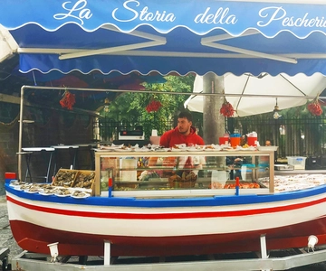 Tour gastronômico de rua em Catania: Mercado de peixes e centro da cidade
