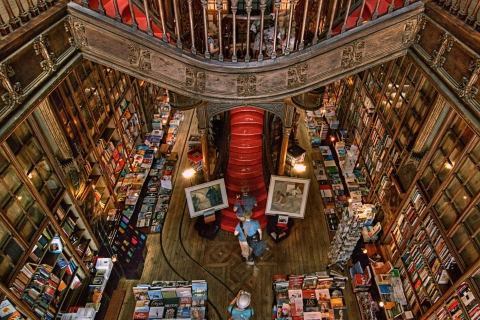 Porto: Wandeltour, boekhandel Lello, boot en kabelbaanEngelse tour