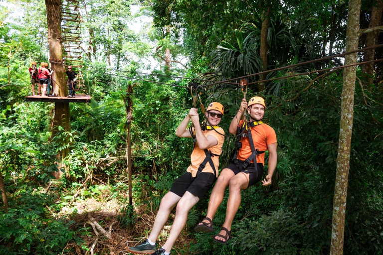 Khao Lak: Ethical Elephant, Zipline & ATV Premium Combo
