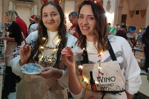 Christmas painting and mulled wine in Warsaw!