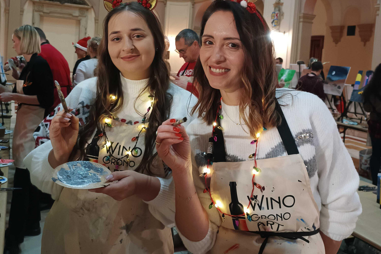 Christmas painting and mulled wine in Warsaw!