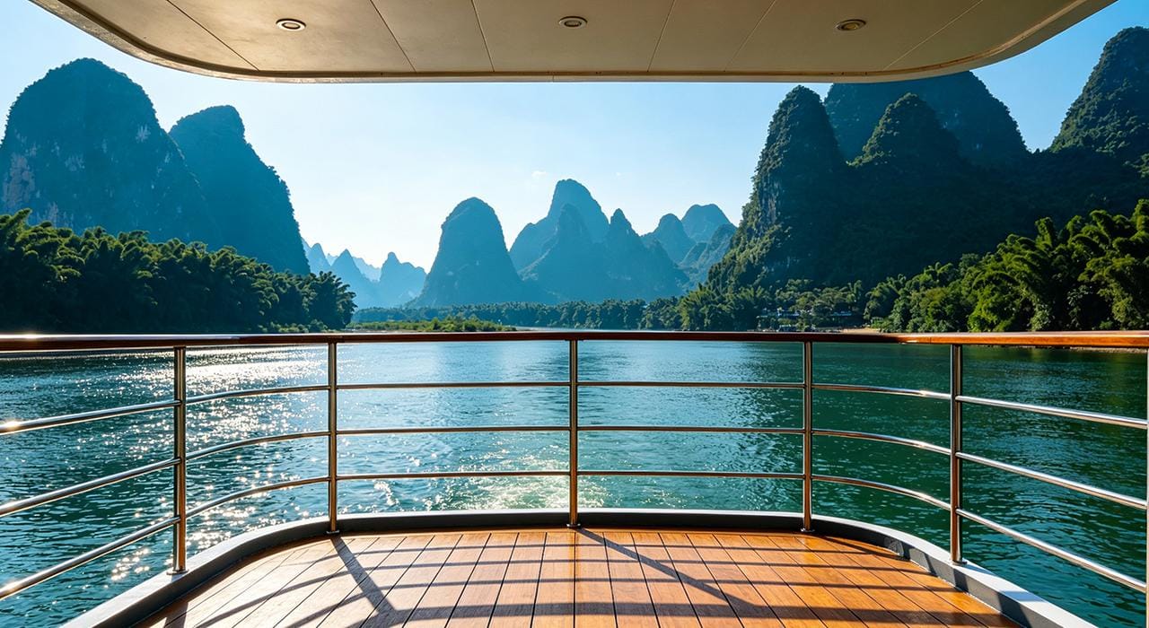 Ab Guilin: Li Jiang-Flussfahrt mit direkter Hotelabholung