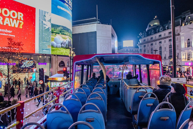 London: Christmas Lights Open-Top Bus Tour Upper Deck