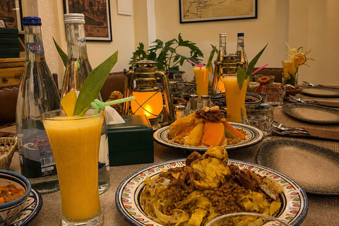 Marrakech Medina Night Tour with Rooftop Dinner