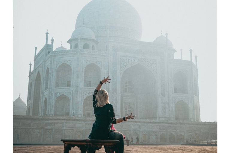 Vanuit Delhi: privédagtour door de Taj Mahal (Agra) met auto en chauffeur