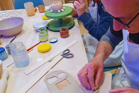 Naples: Ceramic Workshop with Decoration and Aperitif