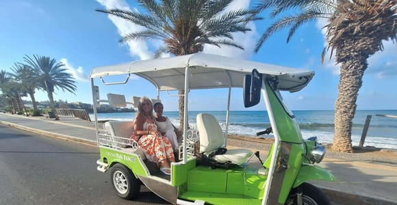 Hersonissos : Private Tuk Tuk Tour of Villages, Port & Coast