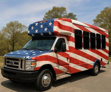 D.C:Monuments &History Guided American Van Tour(Hop on &off)