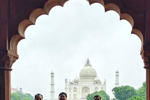 From Jaipur: Taj Mahal, Agra Fort & Baby Taj Private Tour Private Tour With Guide Driver Private Ac Car and Entry Fees