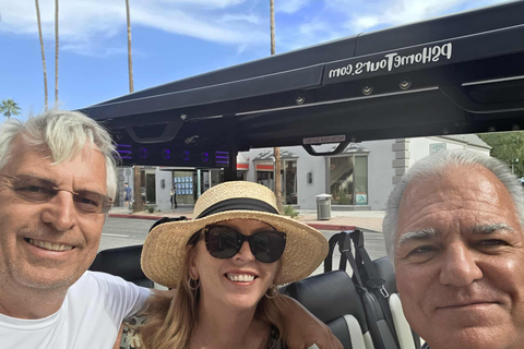 Palm Springs: Celebrity Homes Guided Electric Cart Tour Explore Palm Springs Celebrity Homes in Style