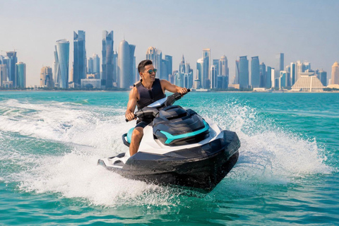 Doha Jet Ski Adventure: Skyline & Arabian Gulf Ride JetSki 30 minutes from meeting point