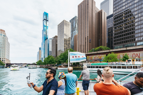 Chicago: Crociera architettonica sul lago e sul fiume di 1,5 oreChicago: crociera di 1 ora e 30 minuti sull&#039;architettura del lago e del fiume