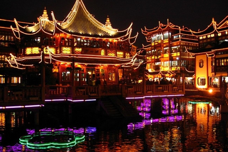 Zhujiajiao with Amazing Night Lights and Bar Experience Private Tour with Dinner and Bar