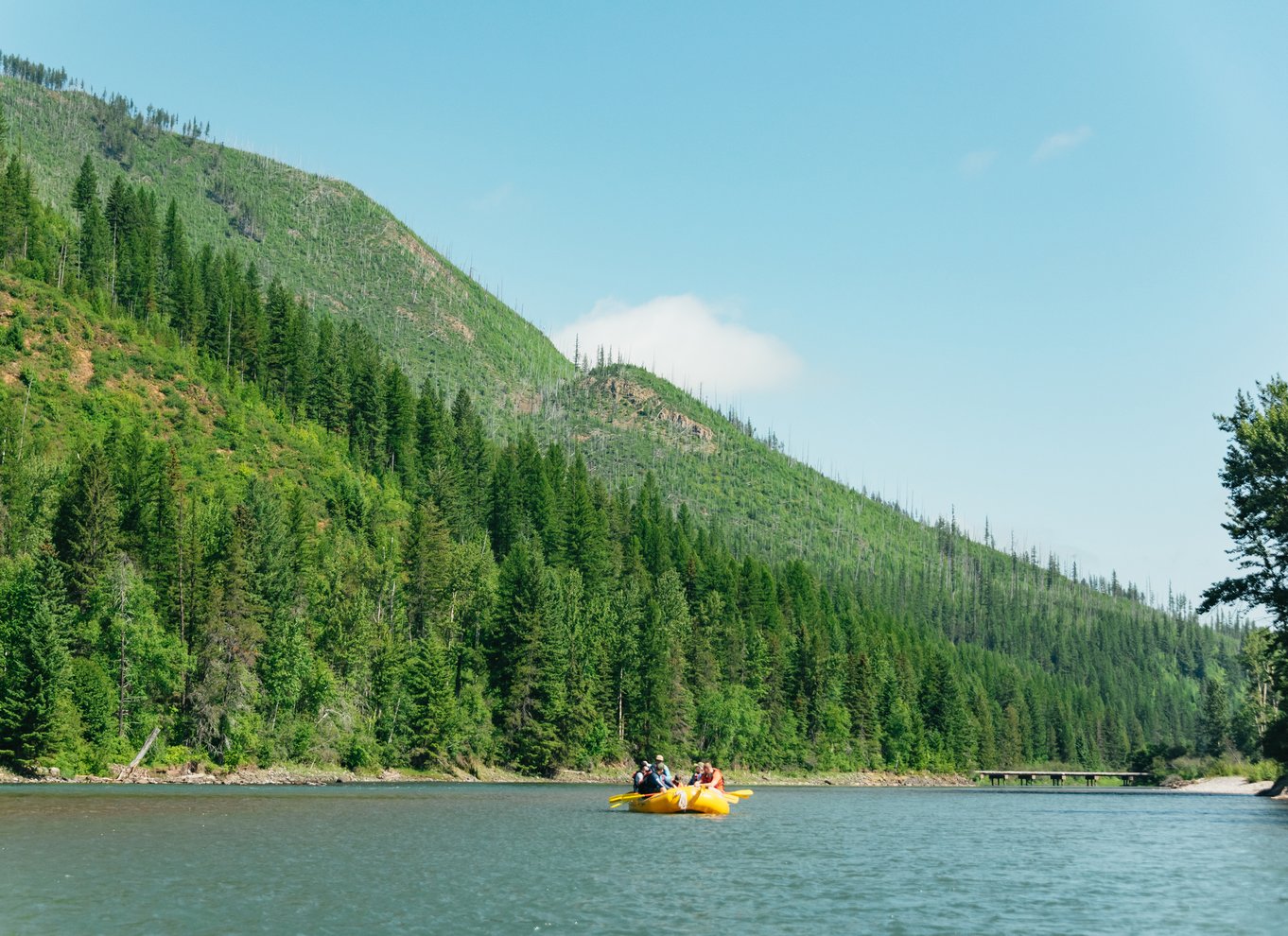 West Glacier: Naturskøn rafting i Glacier National Park