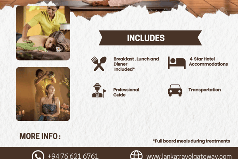 Sri Lanka: 4-Day Ayurveda and Wellness Retreat with Meals