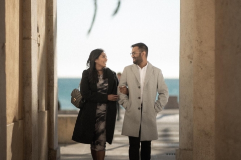 Nicea, Francja: Romantyczna sesja zdjęciowa pary