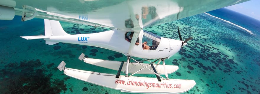 Excursion privée en hydravion avec vue panoramique sur l'île Maurice