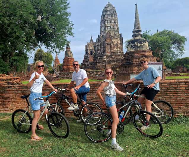 Ayutthaya: Versteckter Schatz mit dem Fahrrad (Abholung & Mittagessen)