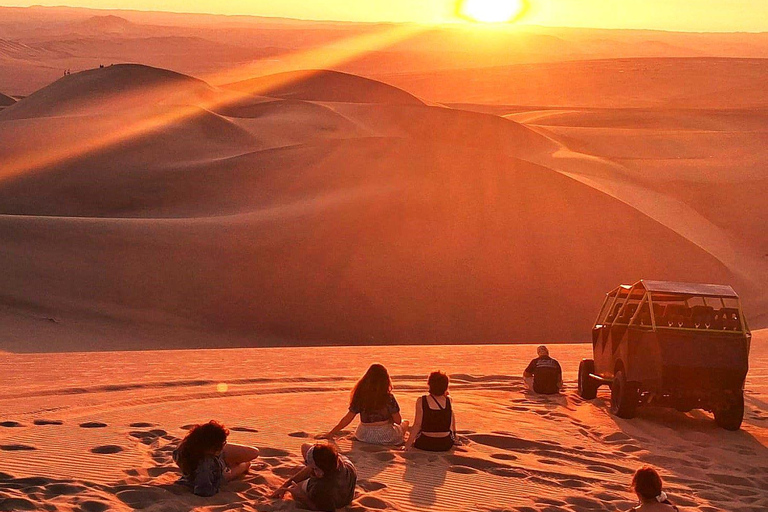 Huacachina: Dune Buggy Sightseeing Tour / Sandboard / Sand Ski / Bodyboard / Sunset-Toast Huacachina: Dune Buggy Sightseeing Tour / Sandboard / Sand Ski / Bodyboard / Sunset Toast