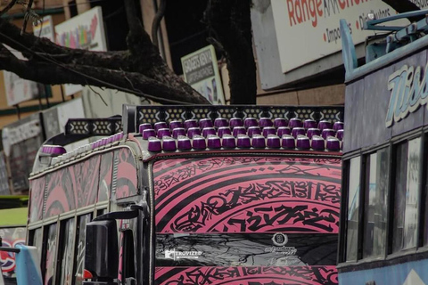 Nairobi: Matatu Culture Tour with Music, Art & Street Vibes Nairobi moving art with music.