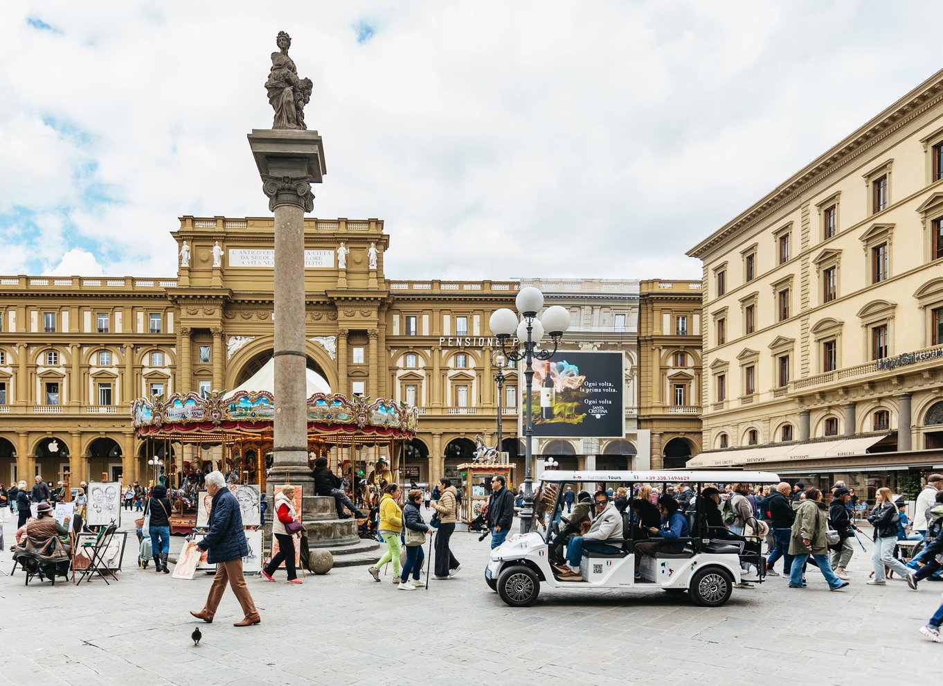 Firenze: Udflugt med golfvogn i den gamle bydel