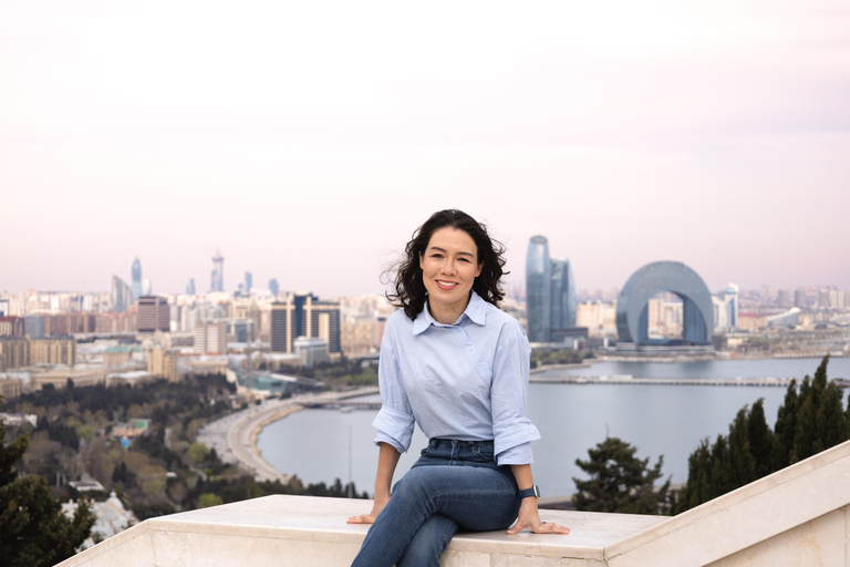 Baku: Panoramic Photoshoot From Highland Park Pick up and Drop off Included
