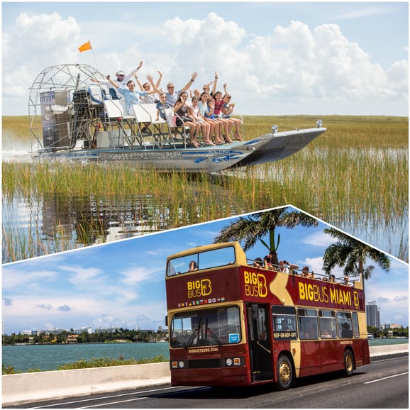 Miami Combo: Esperienza alle Everglades e tour hop-on hop-off