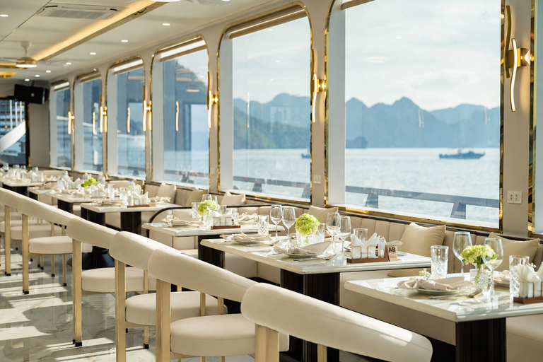 Hanoi: Ha Long Bay Scenic Day Cruise, Cave, Kayak & Titop Hanoi Pickup - Standard Cruise - Set Menu Lunch